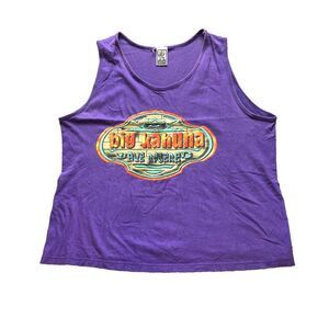 VTG Big Kahuna Shirt Adult 2XL XXL Purple Tank Wave Powered Surf Surfing 90s Men